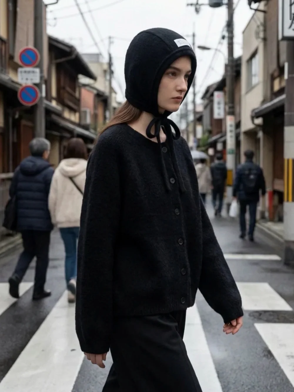 Maison Nakamoto Kyoto Hood Bonnet